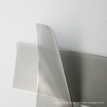 Pantallas fotograbadas químicamente micrograbadas de acero inoxidable